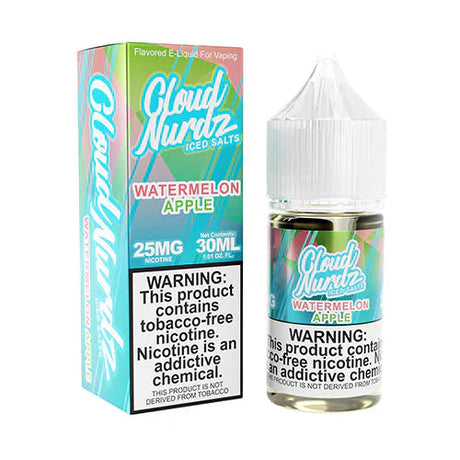 CLOUD NURDZ SALT ICED WATERMELON APPLE - 30ML - E-Juice Steals