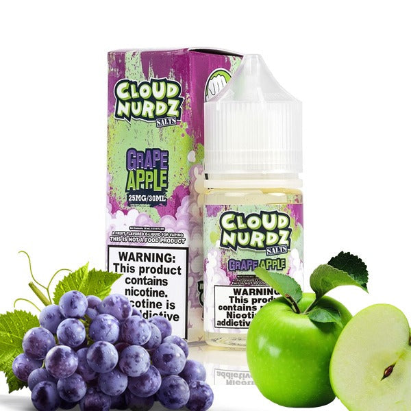 CLOUD NURDZ SALT GRAPE APPLE - 30ML - E-Juice Steals